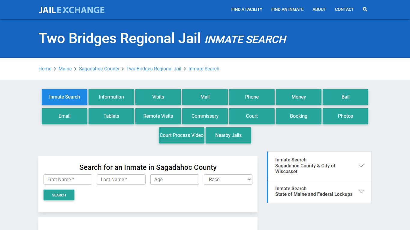 Two Bridges Regional Jail, ME Inmate Search: Roster & Mugshots